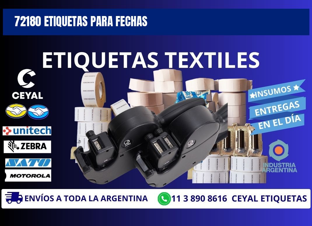 72180 ETIQUETAS PARA FECHAS