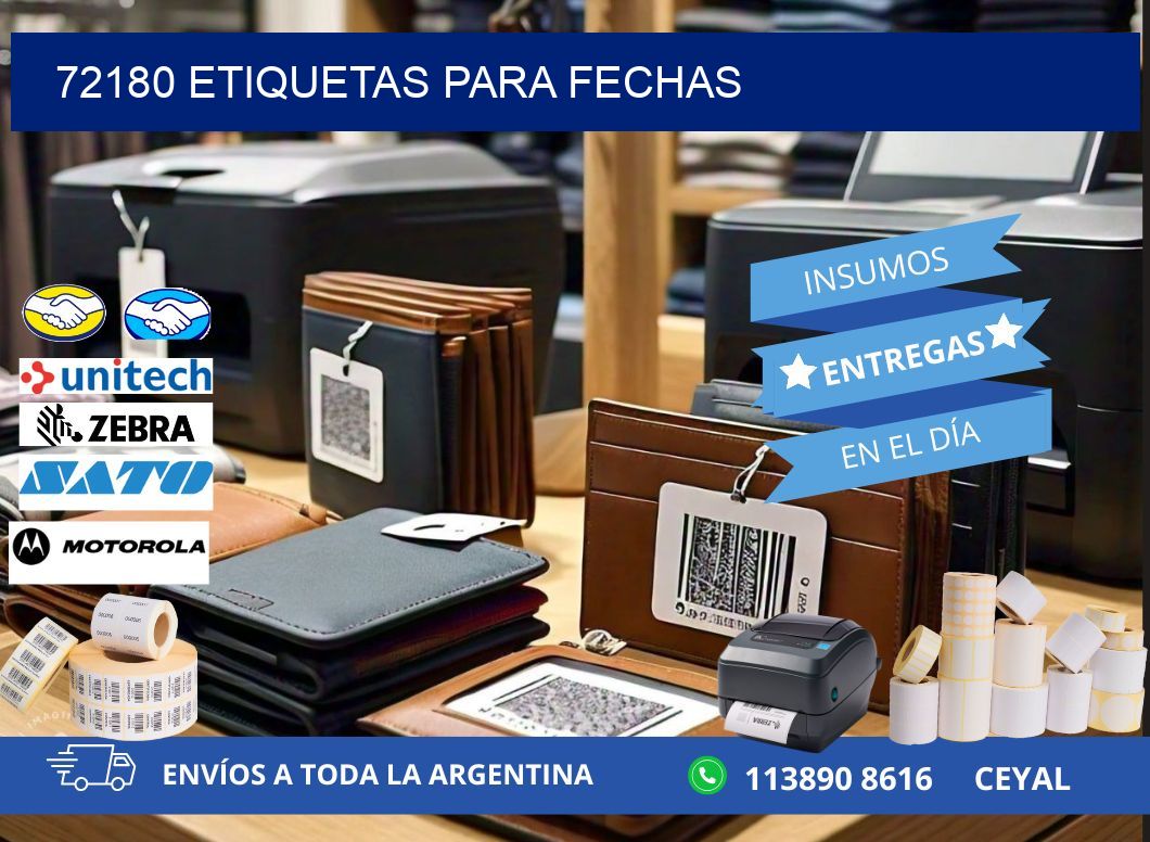 72180 ETIQUETAS PARA FECHAS
