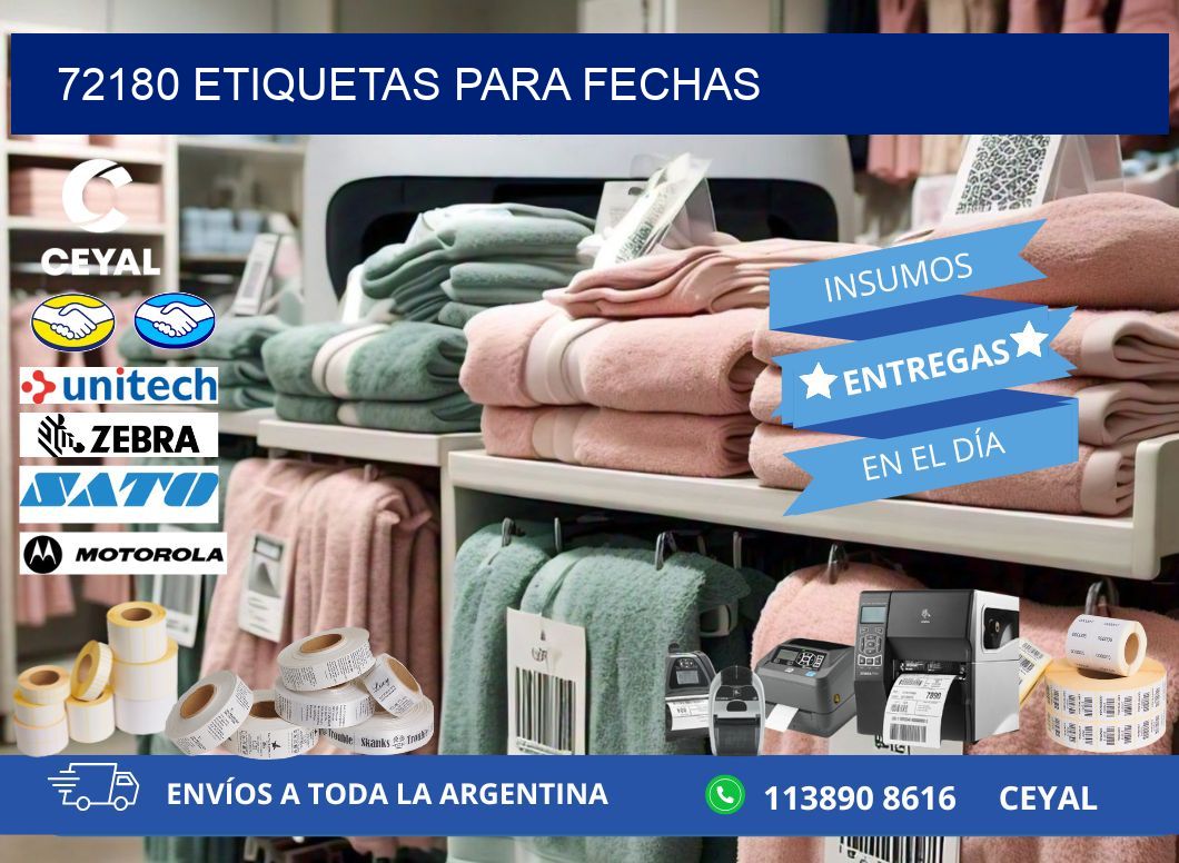 72180 ETIQUETAS PARA FECHAS