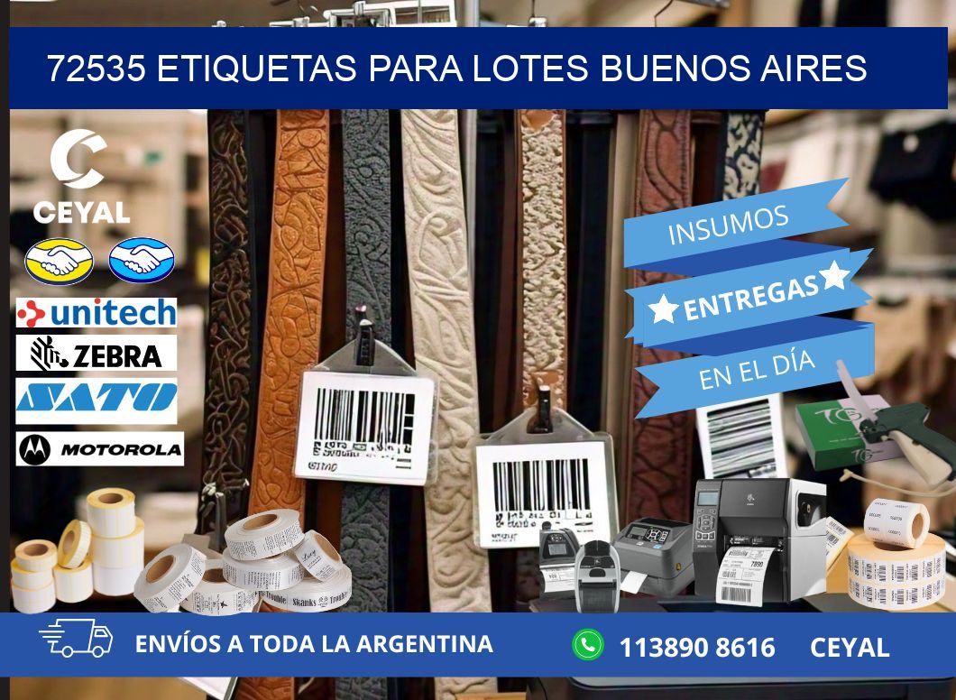 72535 ETIQUETAS PARA LOTES BUENOS AIRES