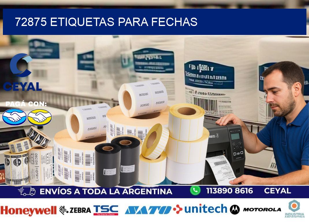 72875 ETIQUETAS PARA FECHAS
