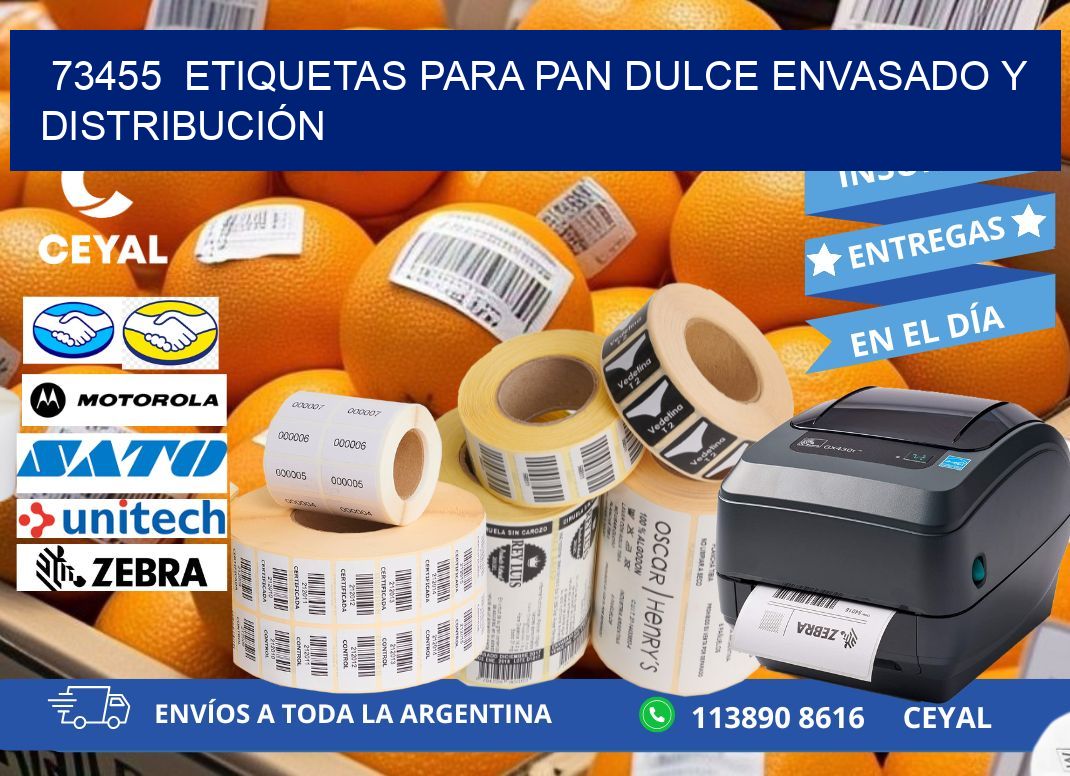 73455  ETIQUETAS PARA PAN DULCE ENVASADO Y DISTRIBUCIÓN