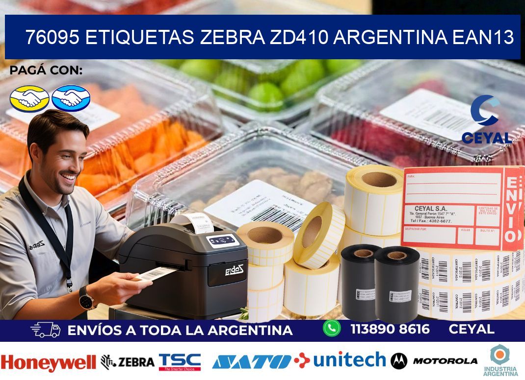 76095 etiquetas zebra zd410 argentina EAN13