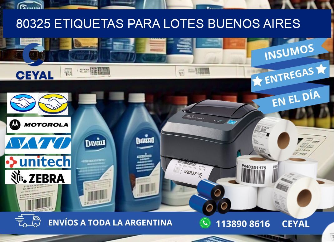80325 ETIQUETAS PARA LOTES BUENOS AIRES