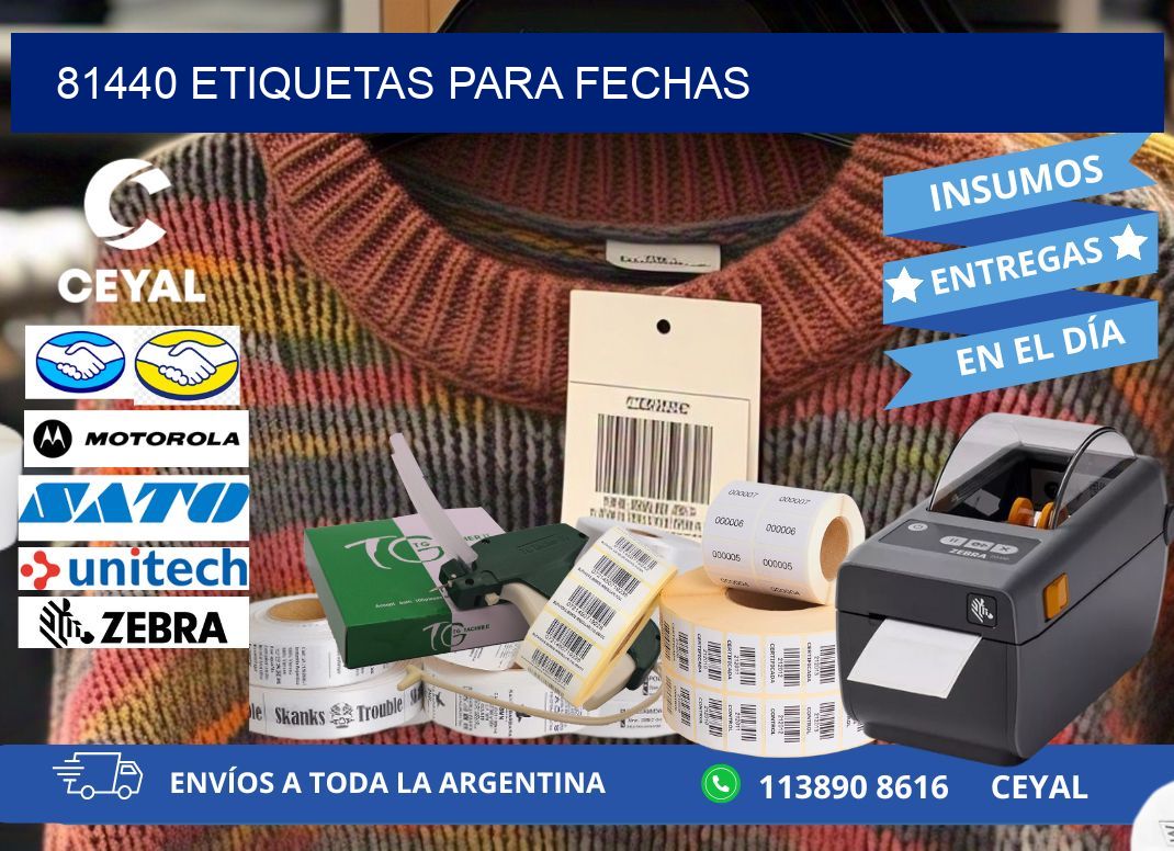 81440 ETIQUETAS PARA FECHAS