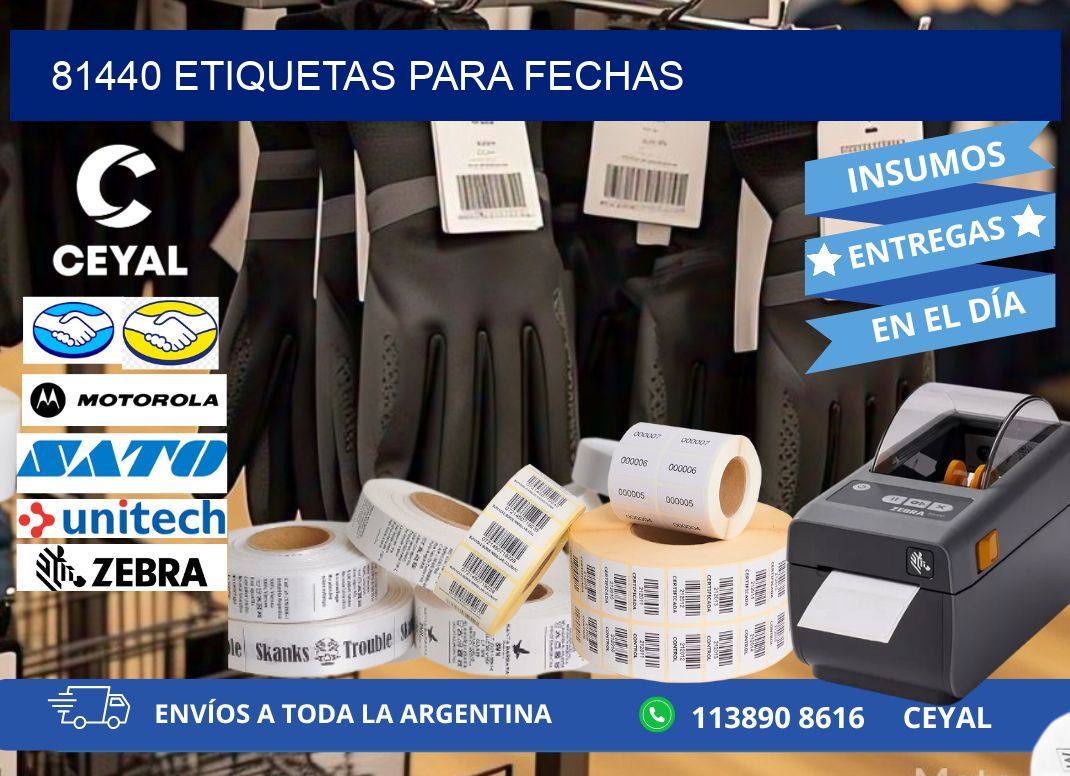 81440 ETIQUETAS PARA FECHAS