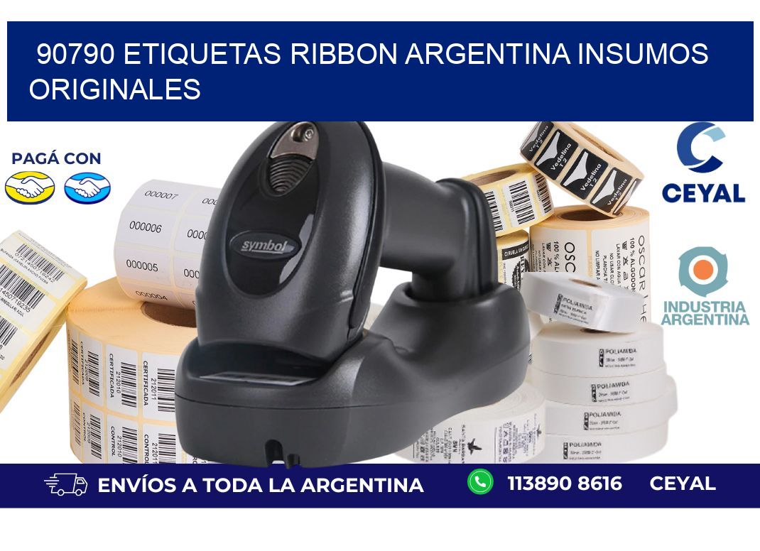 90790 etiquetas ribbon argentina INSUMOS ORIGINALES