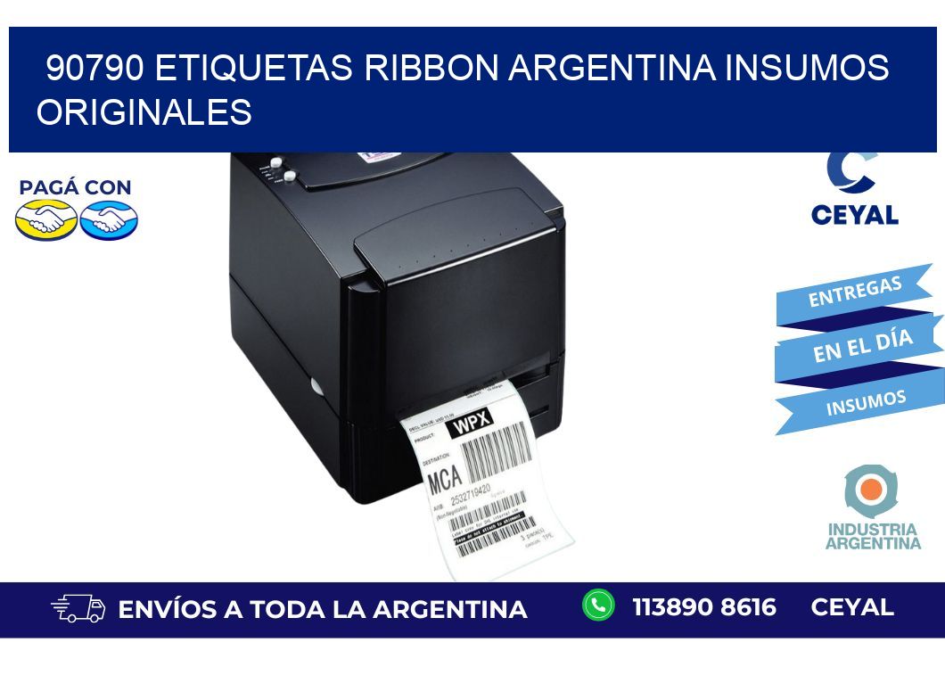 90790 etiquetas ribbon argentina INSUMOS ORIGINALES