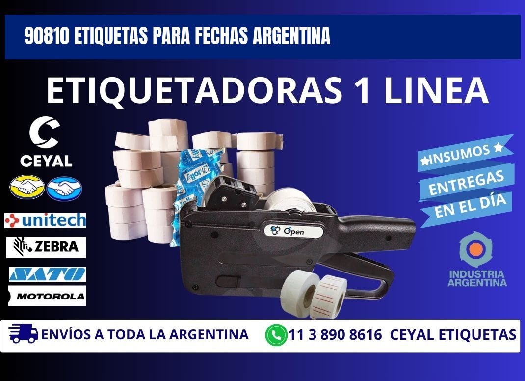 90810 ETIQUETAS PARA FECHAS ARGENTINA