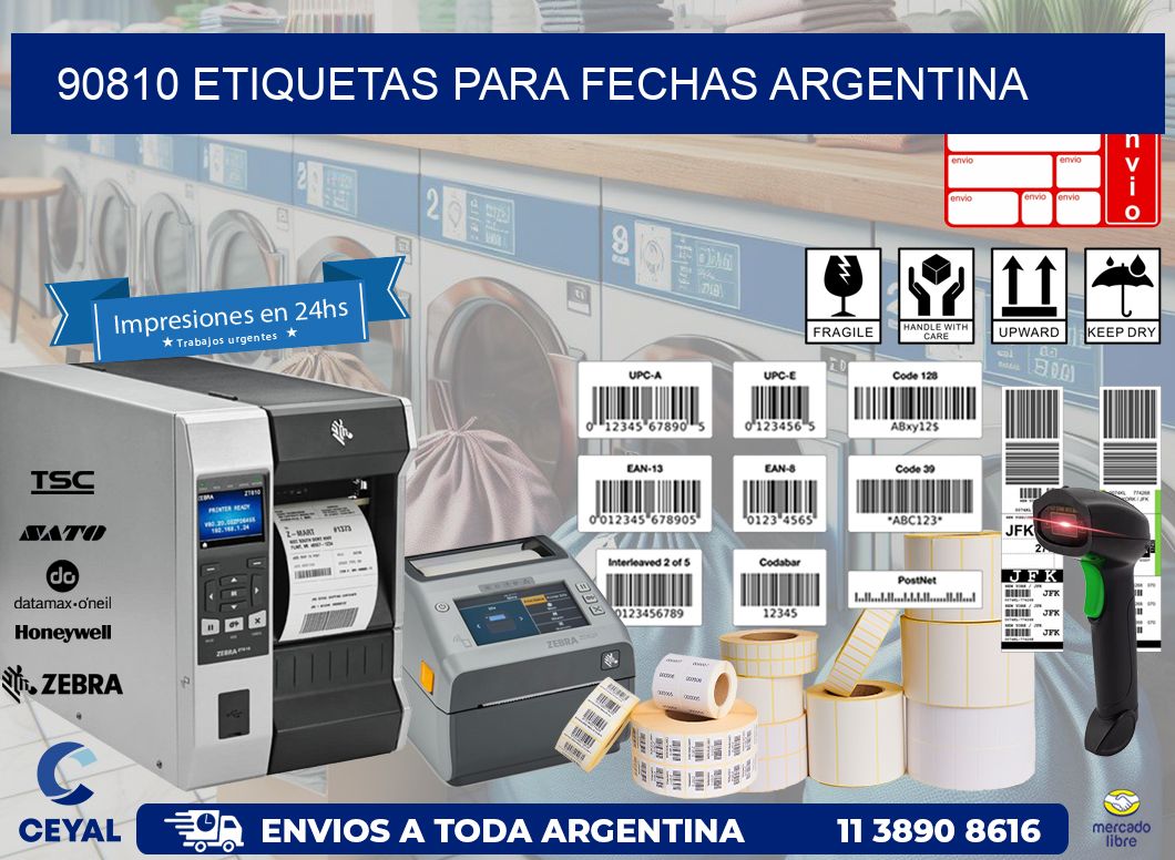 90810 ETIQUETAS PARA FECHAS ARGENTINA