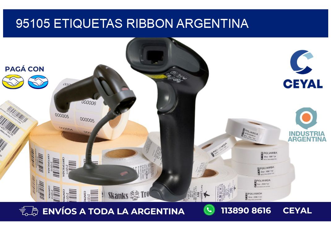 95105 etiquetas ribbon argentina