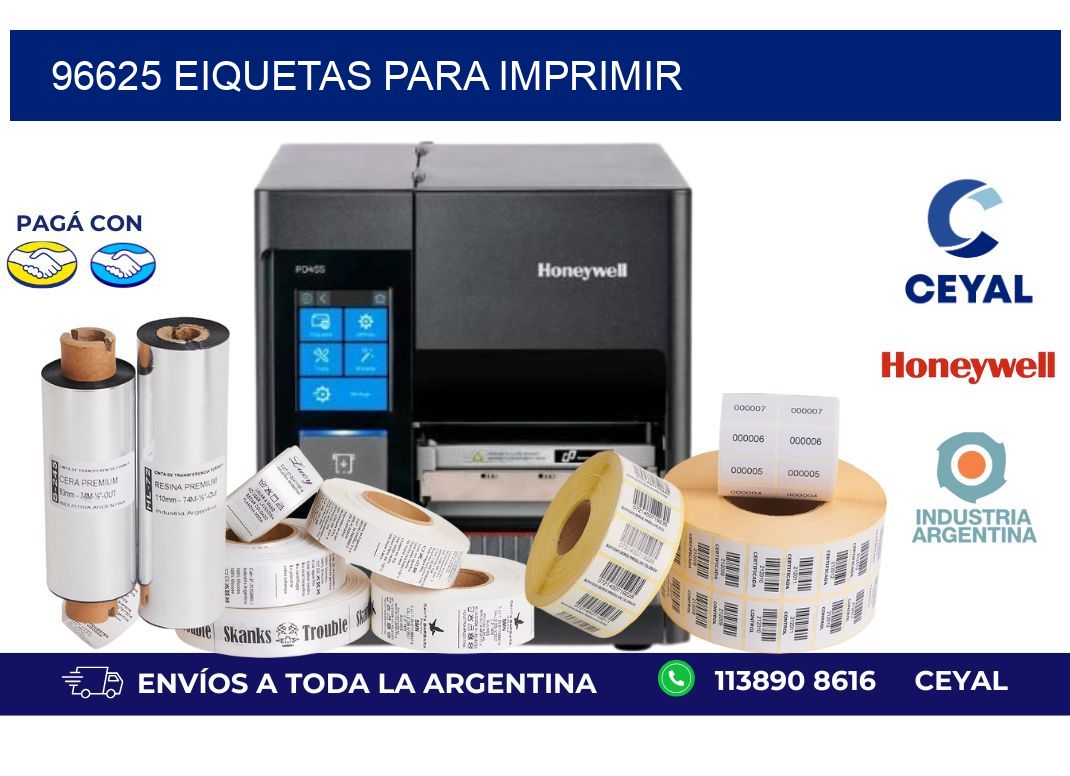 96625 EIQUETAS PARA IMPRIMIR