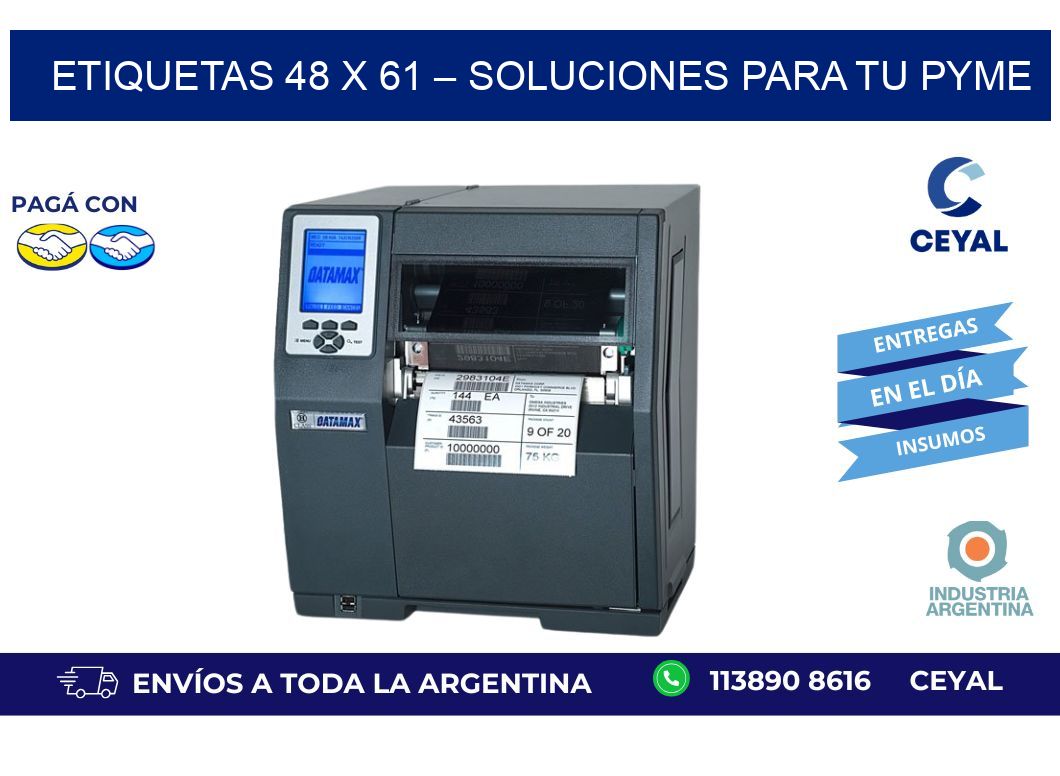 Etiquetas 48 x 61 – Soluciones para tu Pyme
