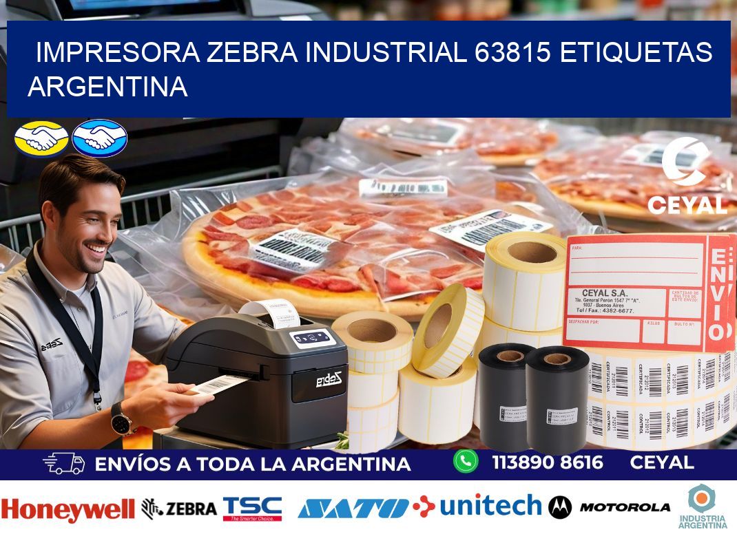 Impresora zebra industrial 63815 etiquetas argentina