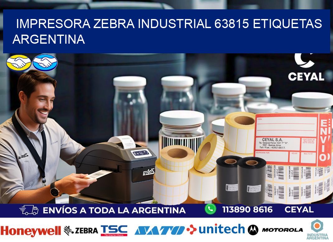 Impresora zebra industrial 63815 etiquetas argentina