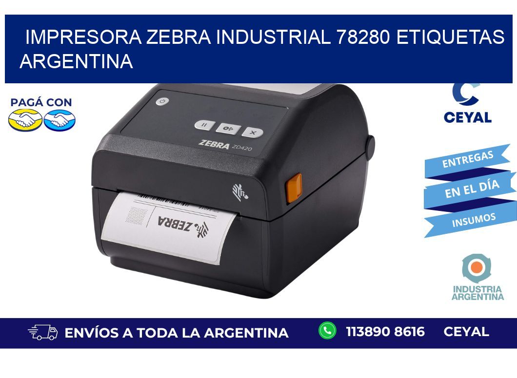 Impresora zebra industrial 78280 etiquetas argentina