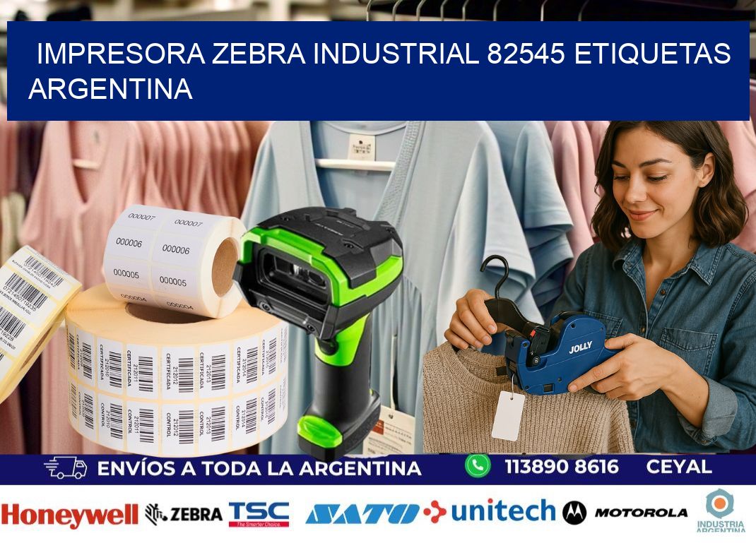 Impresora zebra industrial 82545 etiquetas argentina