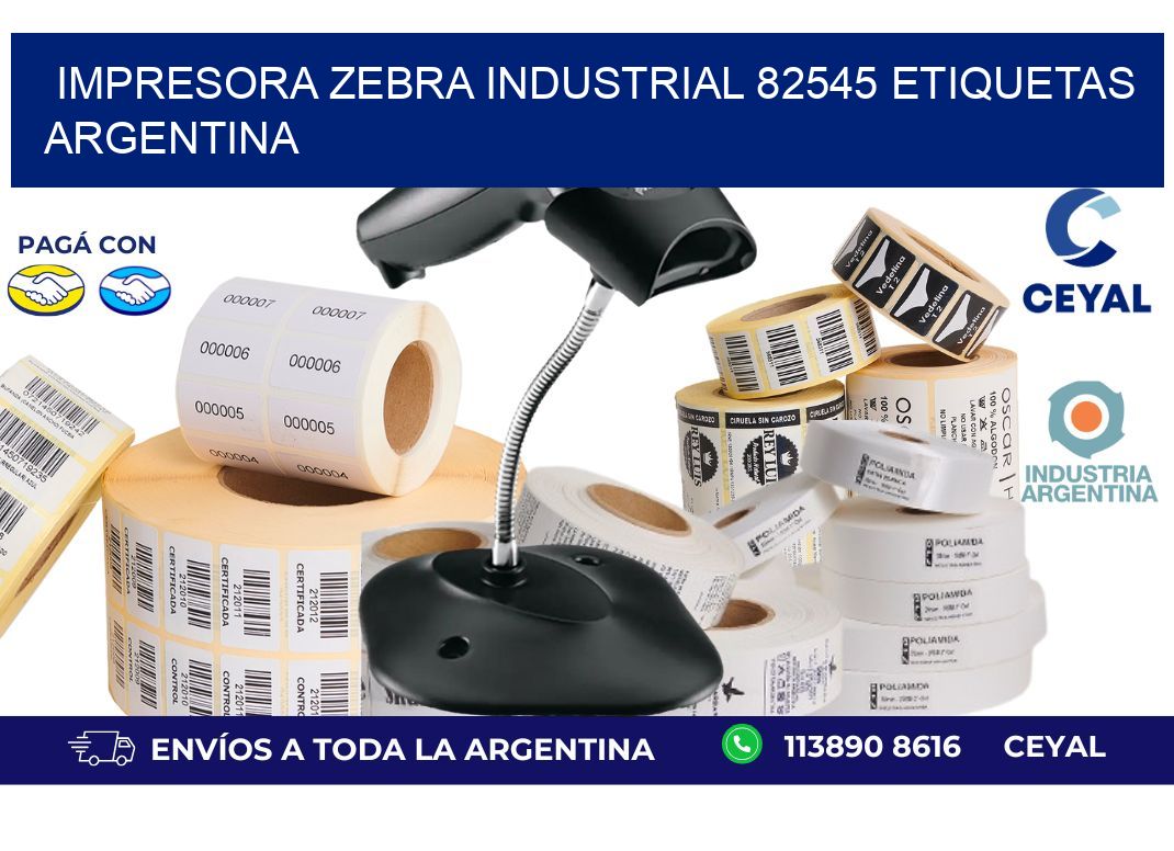 Impresora zebra industrial 82545 etiquetas argentina