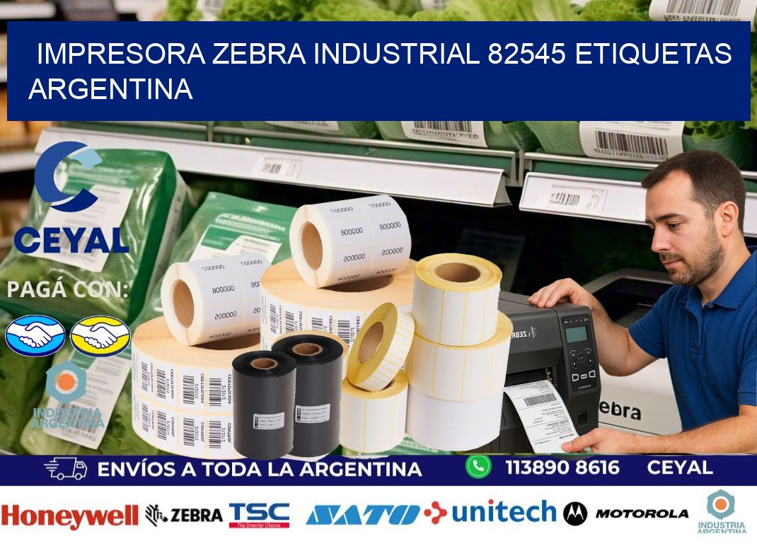 Impresora zebra industrial 82545 etiquetas argentina