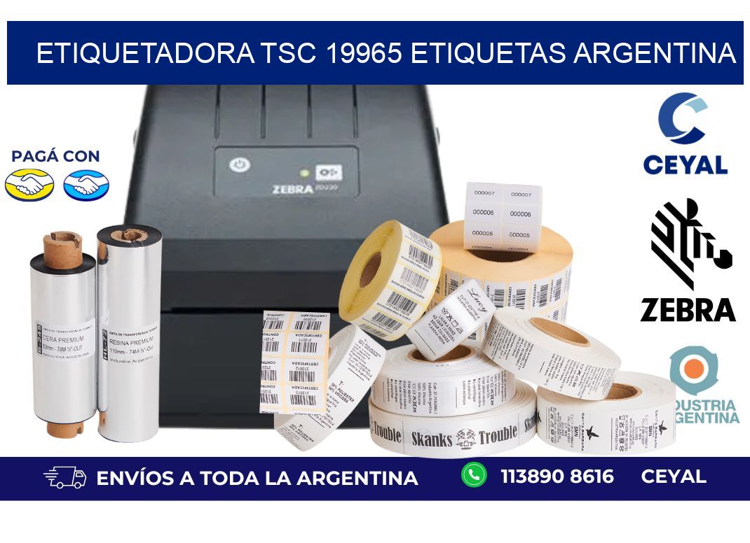 etiquetadora tsc 19965 etiquetas argentina