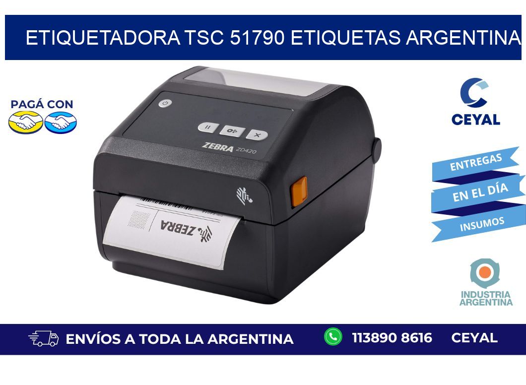 etiquetadora tsc 51790 etiquetas argentina