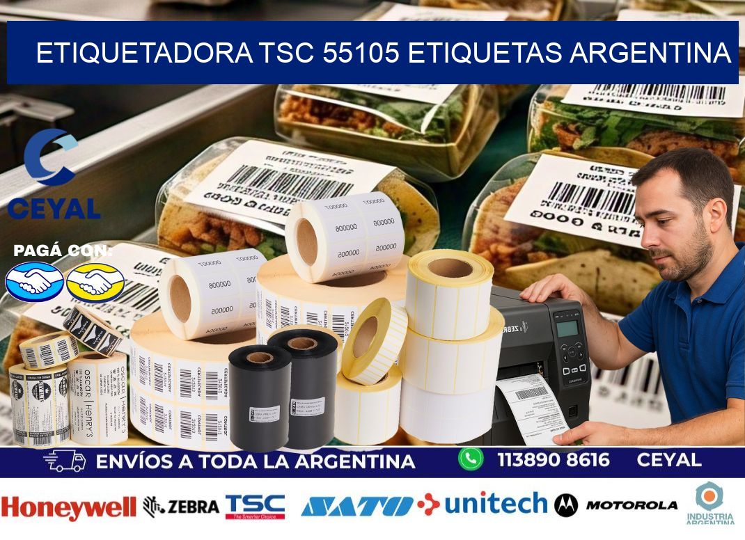 etiquetadora tsc 55105 etiquetas argentina