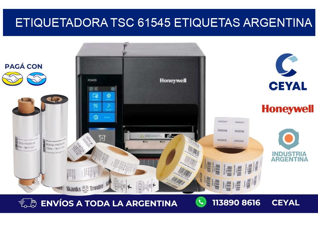 etiquetadora tsc 61545 etiquetas argentina