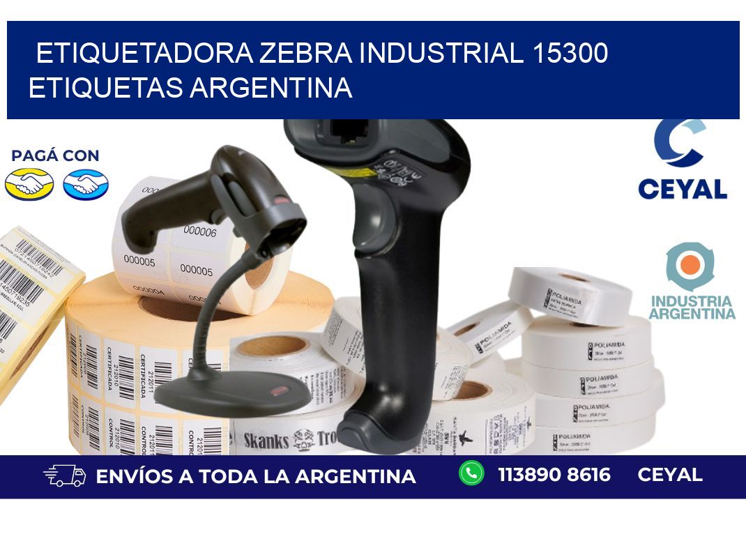 etiquetadora zebra industrial 15300 etiquetas argentina