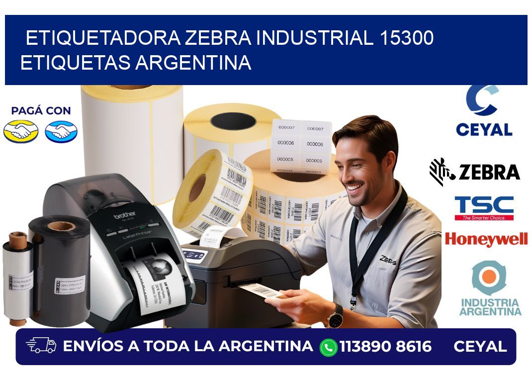 etiquetadora zebra industrial 15300 etiquetas argentina