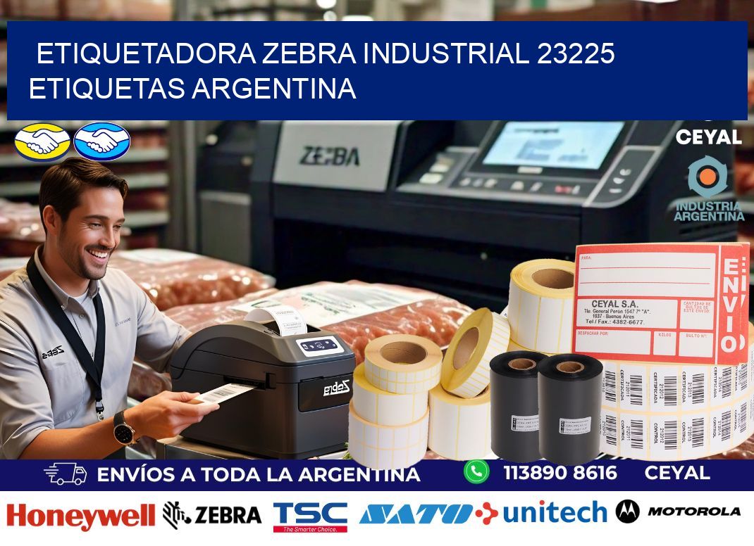 etiquetadora zebra industrial 23225 etiquetas argentina