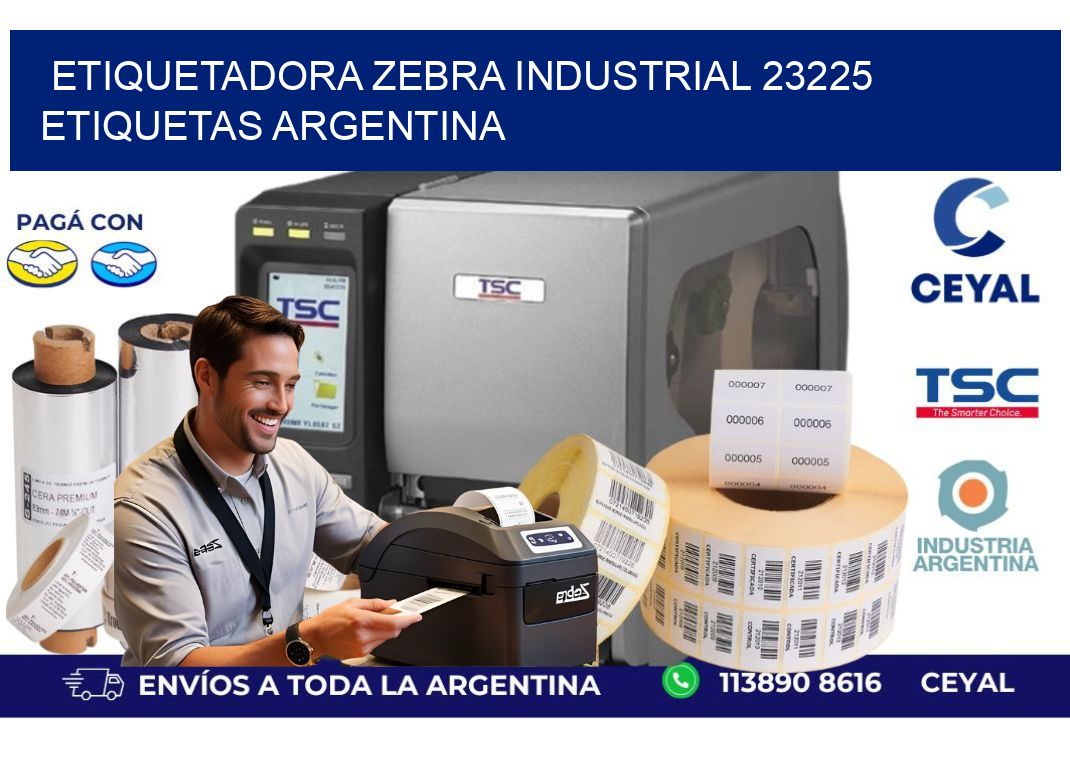 etiquetadora zebra industrial 23225 etiquetas argentina