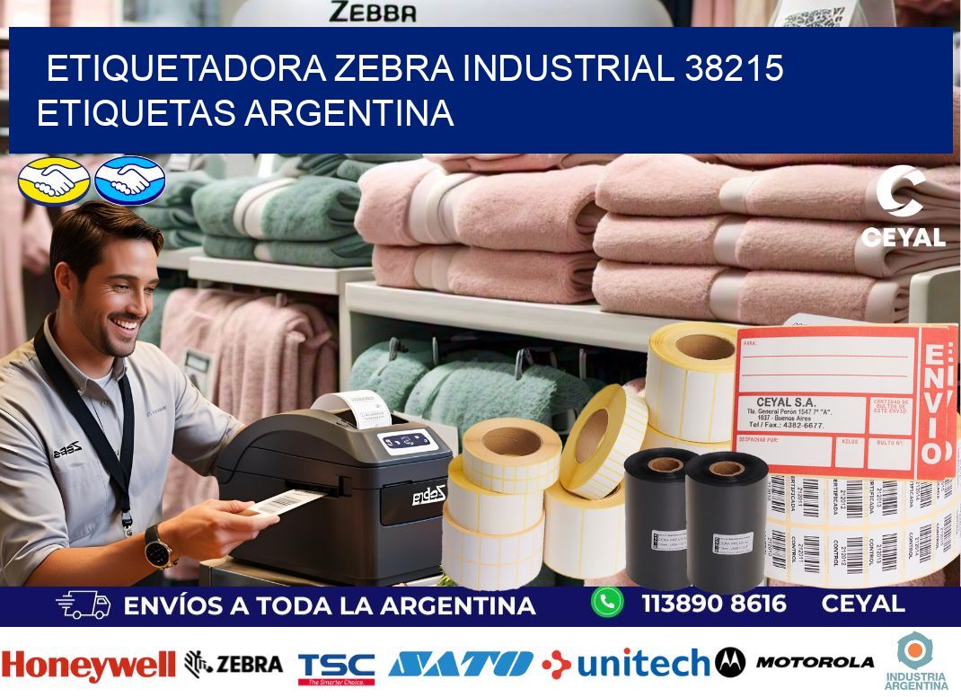 etiquetadora zebra industrial 38215 etiquetas argentina