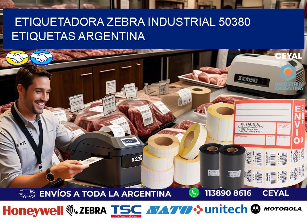 etiquetadora zebra industrial 50380 etiquetas argentina