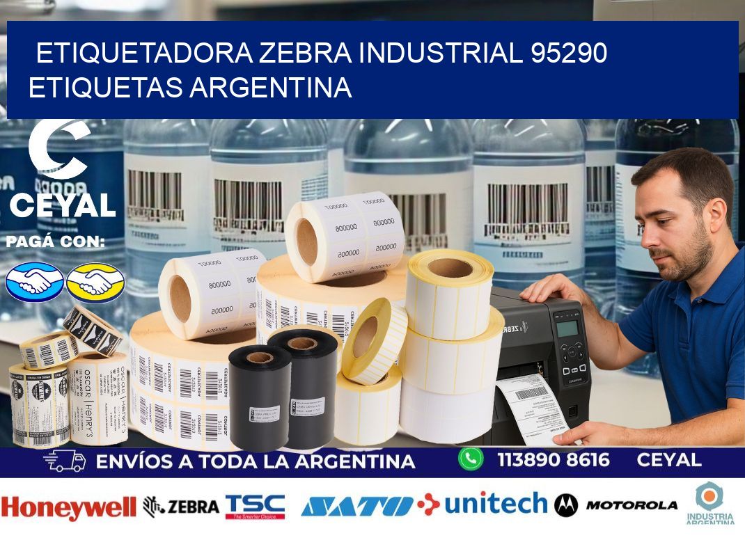 etiquetadora zebra industrial 95290 etiquetas argentina