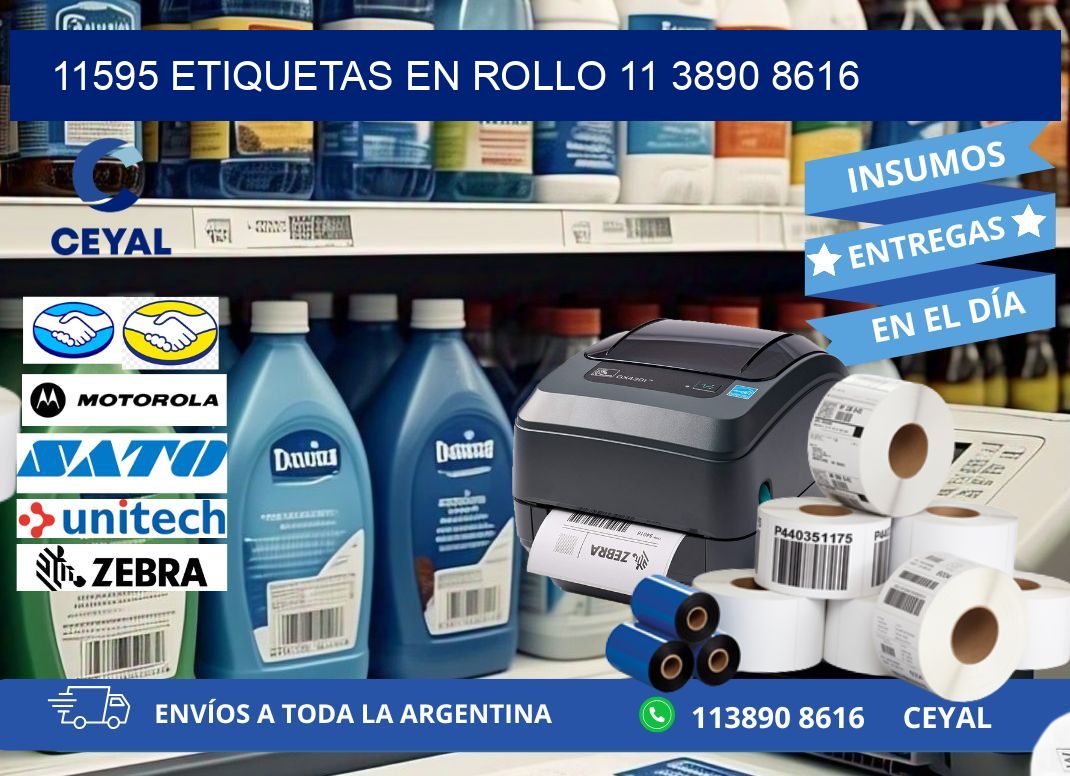 11595 ETIQUETAS EN ROLLO 11 3890 8616