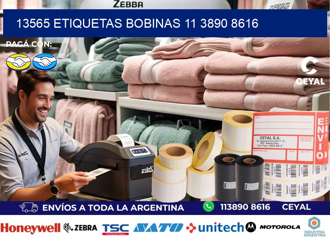 13565 ETIQUETAS BOBINAS 11 3890 8616