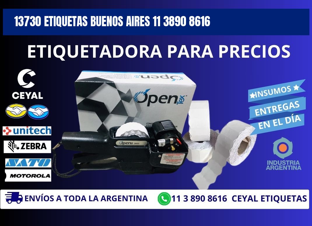 13730 ETIQUETAS BUENOS AIRES 11 3890 8616