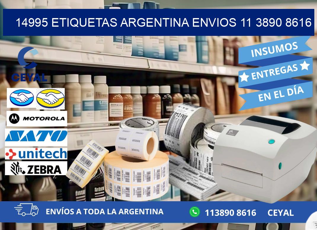 14995 ETIQUETAS ARGENTINA ENVIOS 11 3890 8616