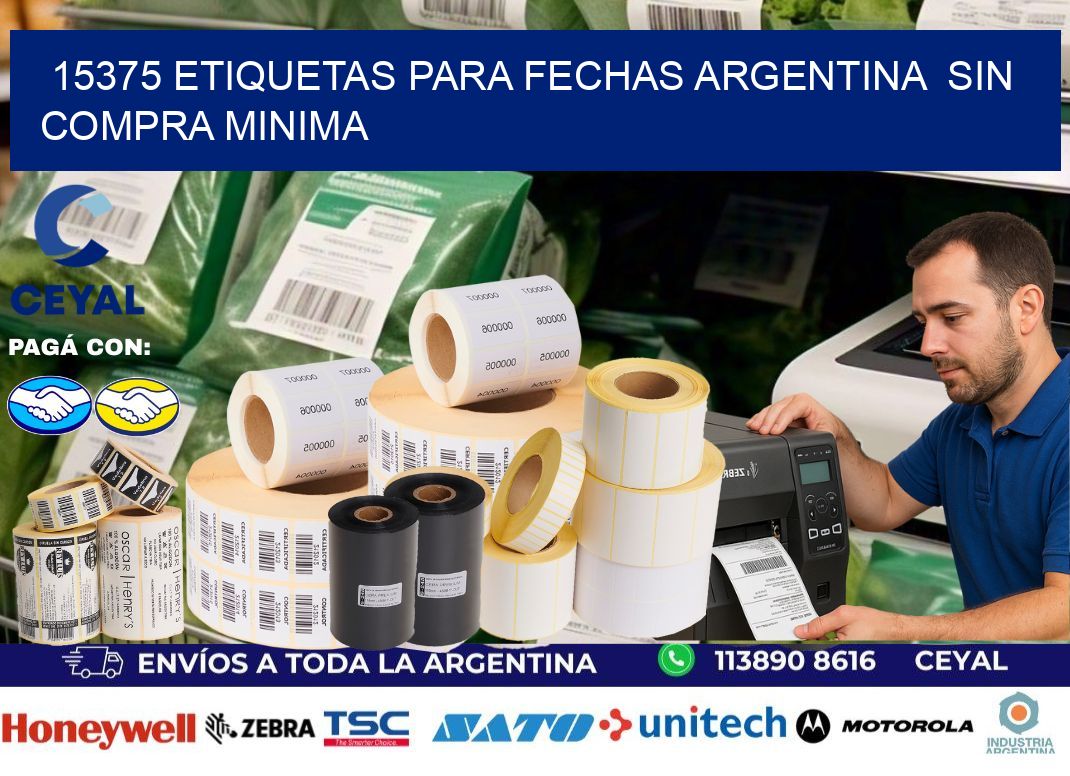 15375 ETIQUETAS PARA FECHAS ARGENTINA  SIN COMPRA MINIMA