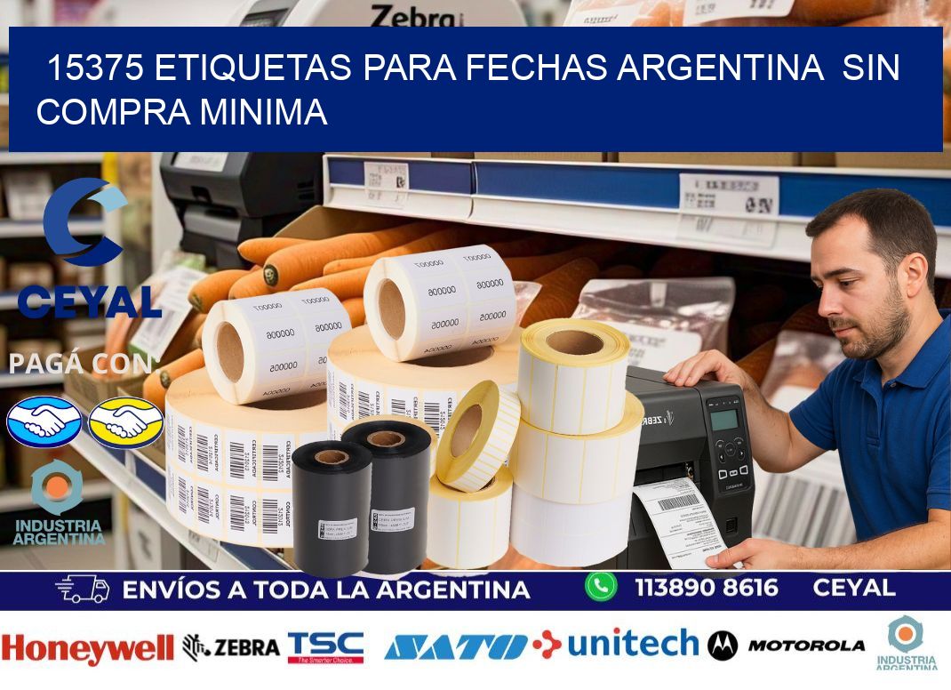15375 ETIQUETAS PARA FECHAS ARGENTINA  SIN COMPRA MINIMA