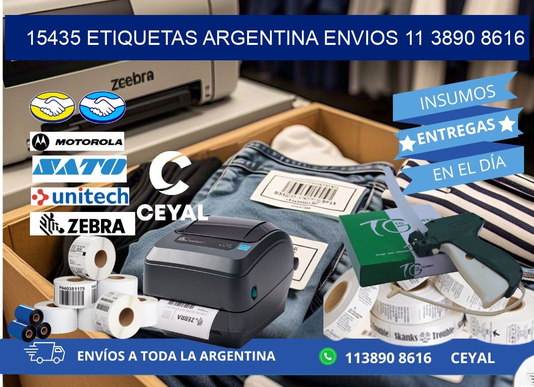 15435 ETIQUETAS ARGENTINA ENVIOS 11 3890 8616