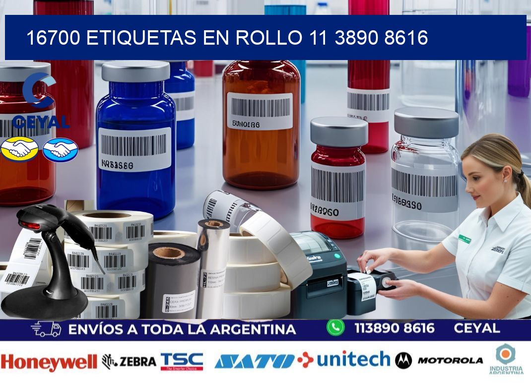 16700 ETIQUETAS EN ROLLO 11 3890 8616
