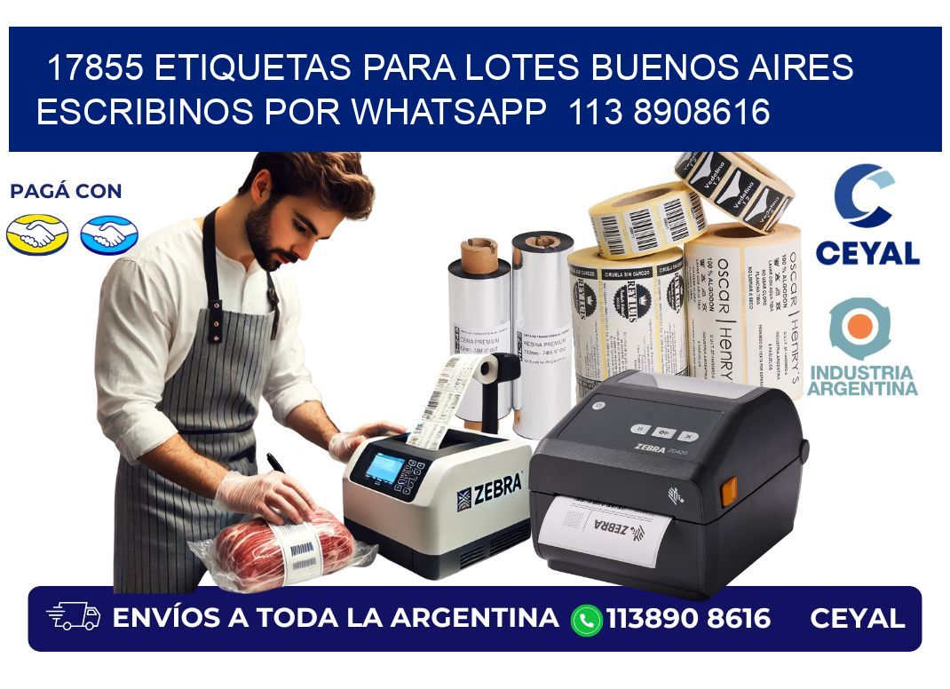 17855 ETIQUETAS PARA LOTES BUENOS AIRES ESCRIBINOS POR WHATSAPP  113 8908616