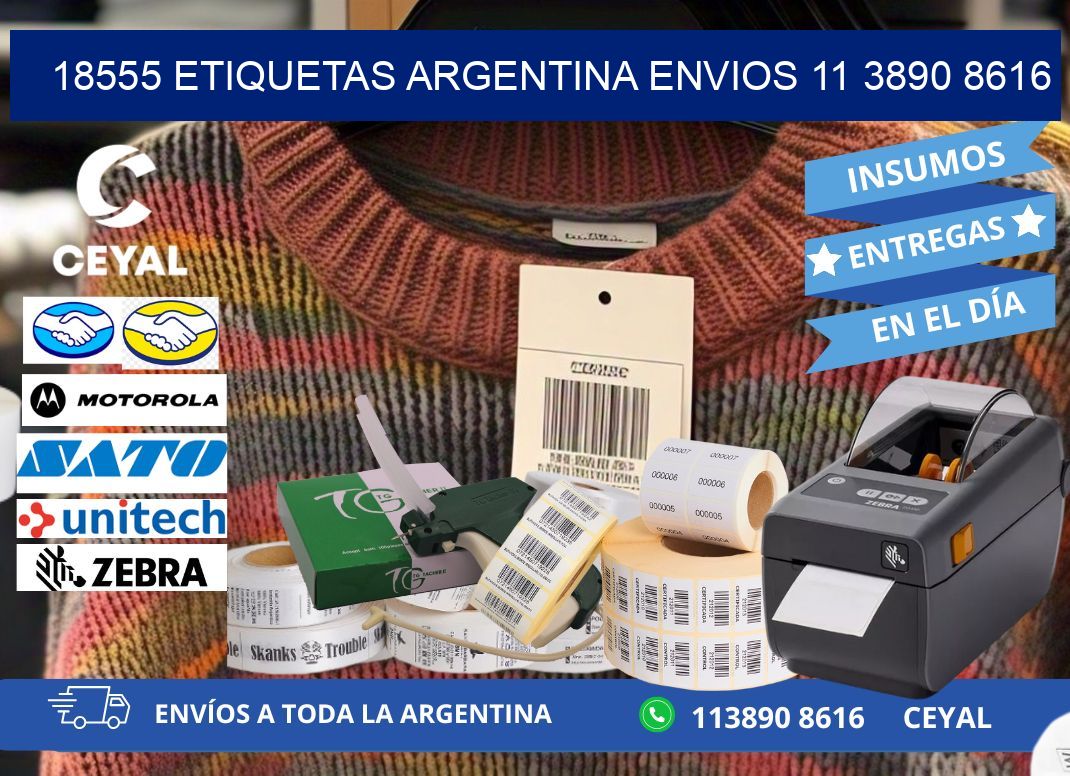 18555 ETIQUETAS ARGENTINA ENVIOS 11 3890 8616