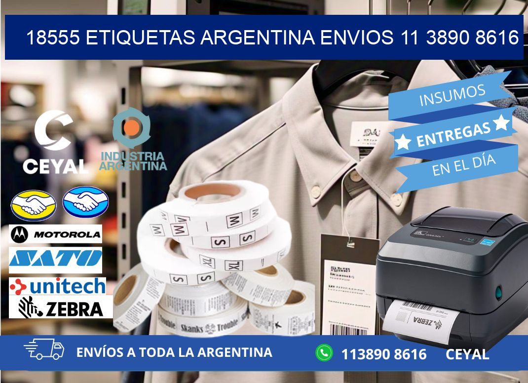 18555 ETIQUETAS ARGENTINA ENVIOS 11 3890 8616