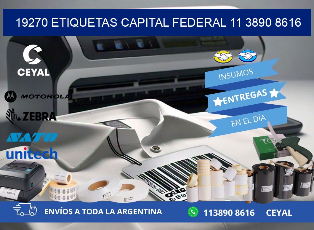 19270 ETIQUETAS CAPITAL FEDERAL 11 3890 8616