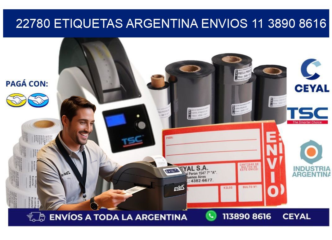 22780 ETIQUETAS ARGENTINA ENVIOS 11 3890 8616