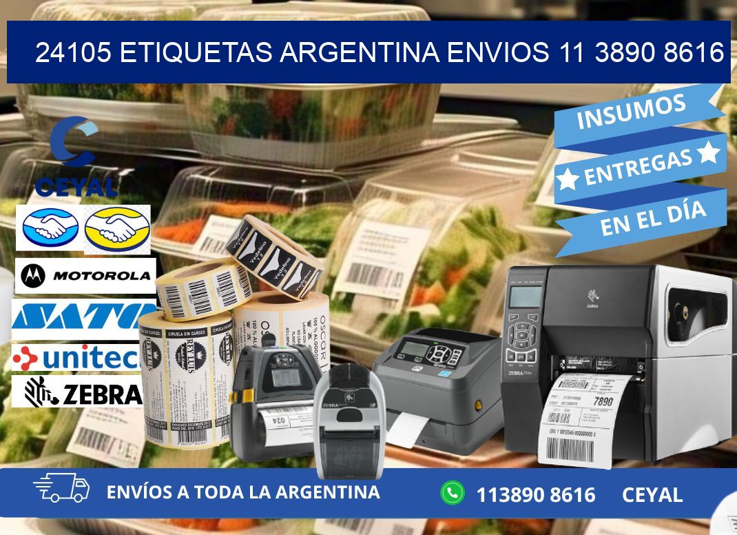 24105 ETIQUETAS ARGENTINA ENVIOS 11 3890 8616
