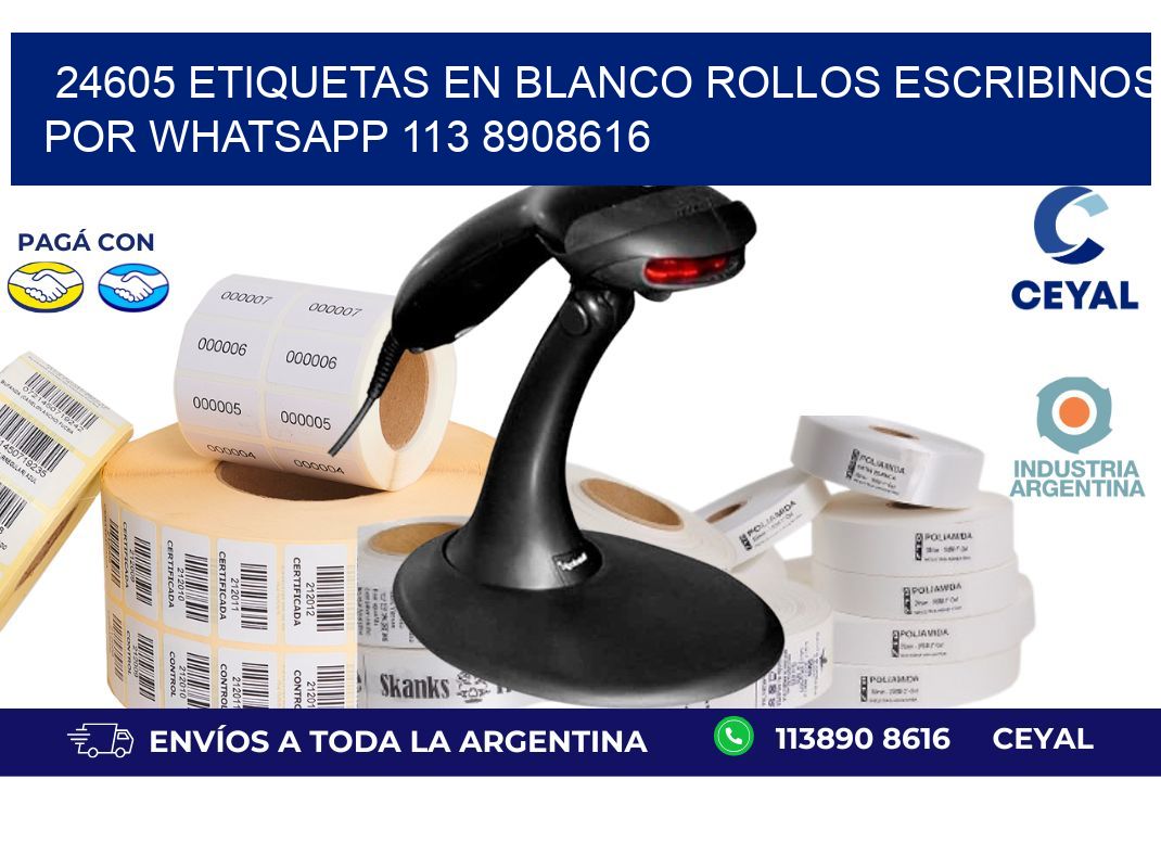 24605 ETIQUETAS EN BLANCO ROLLOS ESCRIBINOS POR WHATSAPP 113 8908616
