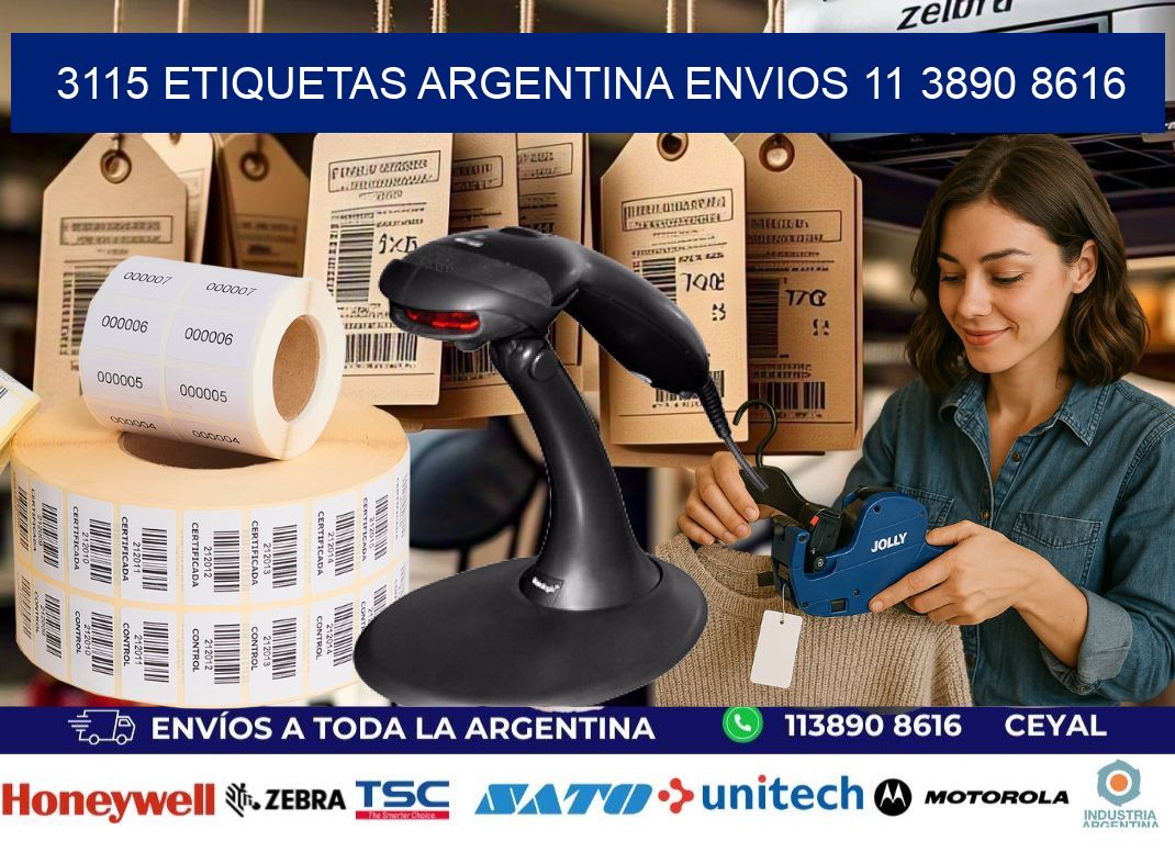 3115 ETIQUETAS ARGENTINA ENVIOS 11 3890 8616